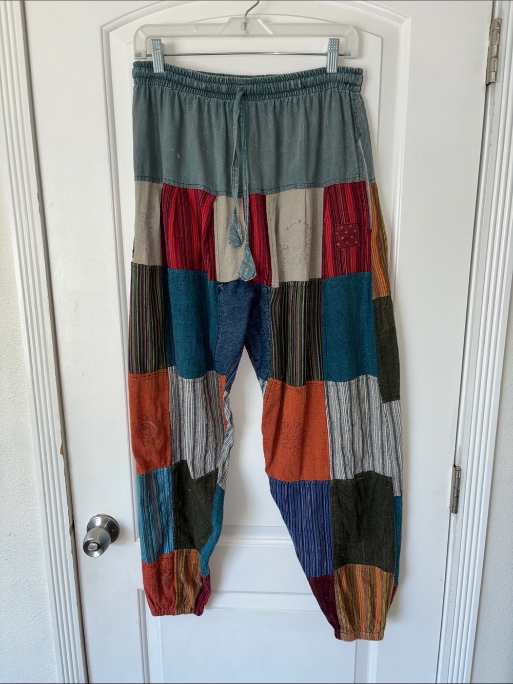 Kathmandu Imports Patchwork Jogger Pants L/XL?